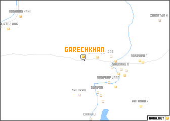 map of Garech Khān