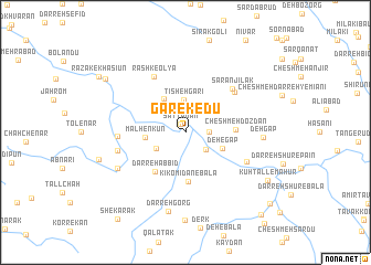 map of Gar-e Kedū