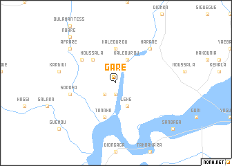 map of Garé