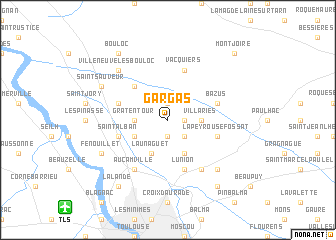 map of Gargas