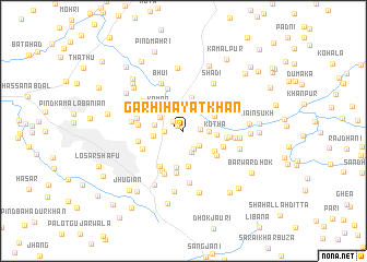 map of Garhi Hayāt Khān