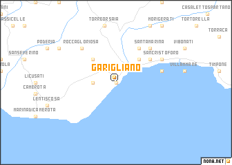 map of Garigliano
