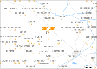 map of Garjān