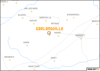 map of Garlandville