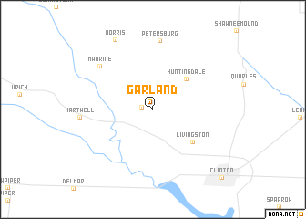 map of Garland