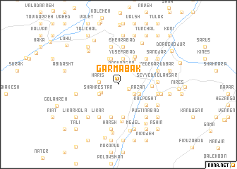 map of Garmābak