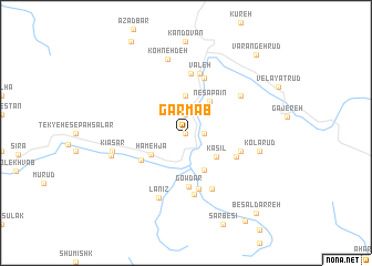 map of Garm Āb