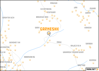 map of Garmeshk