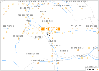 map of Garmestān