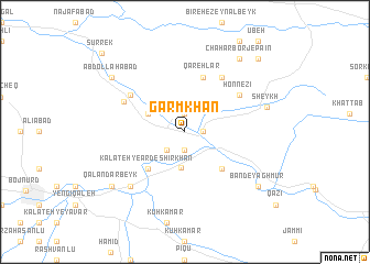 map of Garm Khān