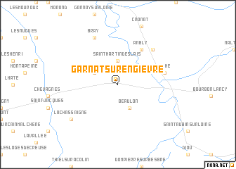 map of Garnat-sur-Engièvre