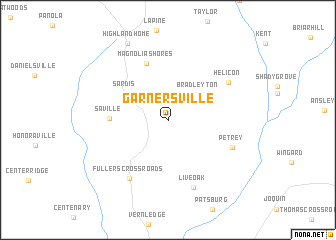 map of Garnersville