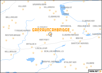 map of Garrauncam Bridge