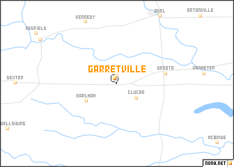 map of Garretville