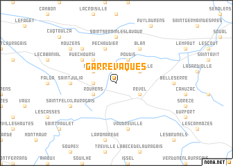 map of Garrevaques