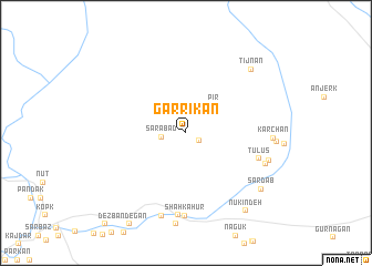 map of Garrīkān