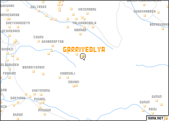 map of Garrī-ye ‘Olyā