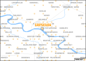 map of Garsedow