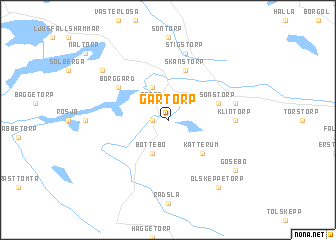 map of Gärtorp