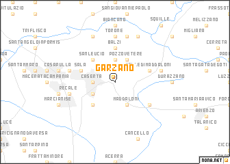 map of Garzano