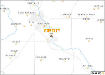 map of Gas City