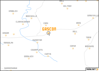 map of Gascon