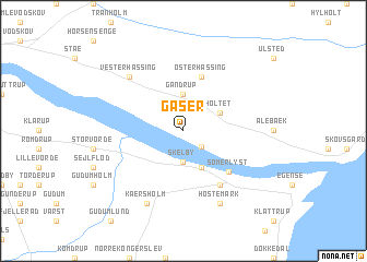 map of Gåser