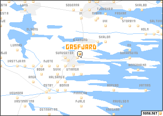 map of Gåsfjärd