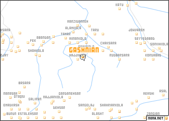 map of Gashnīān