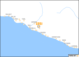 map of Gasi