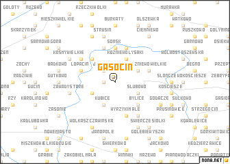 map of Gąsocin