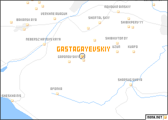 map of Gastagayevskiy