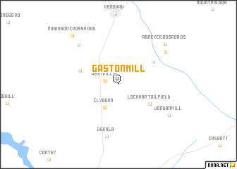 map of Gaston Mill