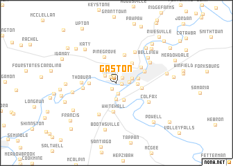 map of Gaston