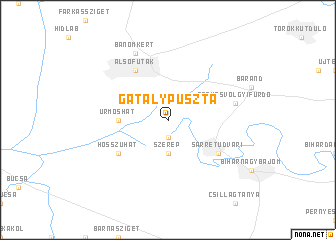 map of Gatálypuszta