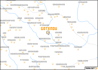 map of Gaténou