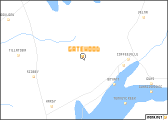 map of Gatewood