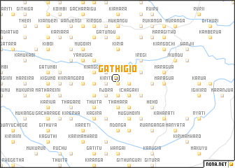 map of Gathigio