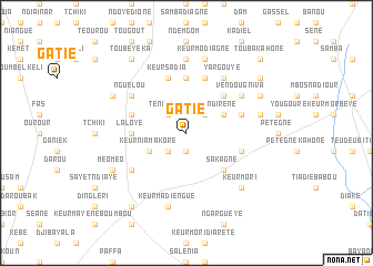 map of Gatié