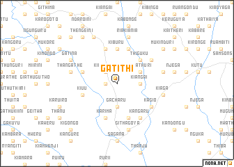 map of Gatithi