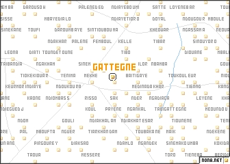 map of Gattègne