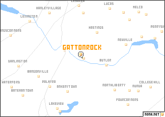map of Gatton Rock