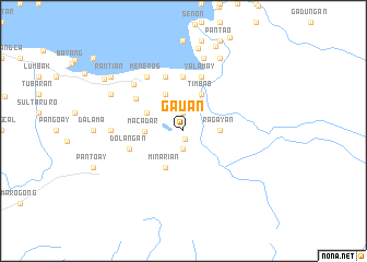 map of Gauan