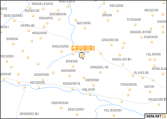 map of Gaubiai