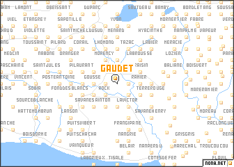 map of Gaudet