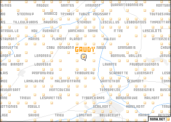 map of Gaudy