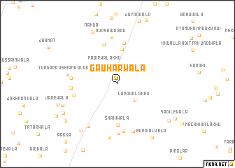 map of Gauharwāla