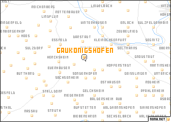 map of Gaukönigshofen