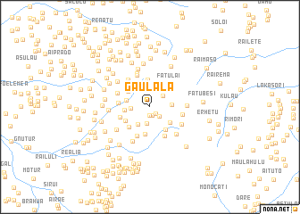 map of Gaulala