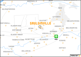 map of Gauldinville